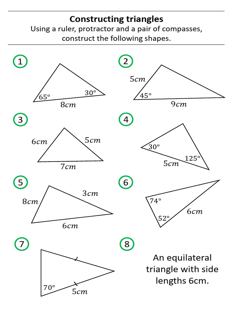 15 Constructing Triangles | PDF