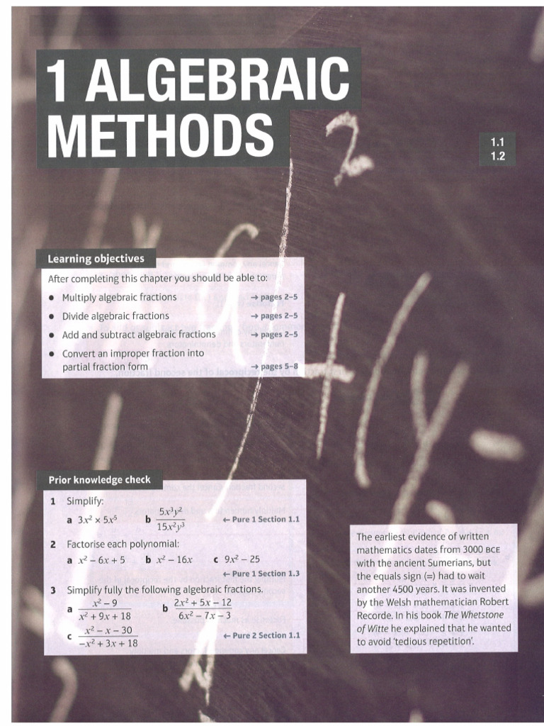 Sec6 Maths P3 Chapter 1 | PDF