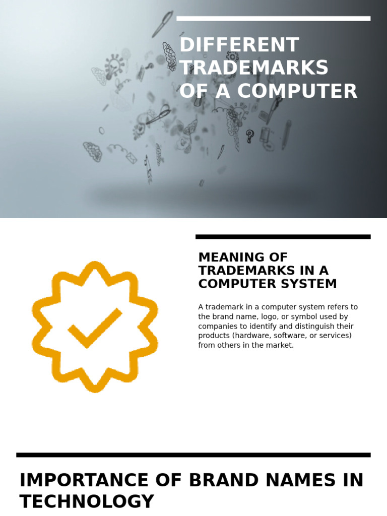 Computer Trademarks and Their Importance | PDF | Laptop | Personal ...