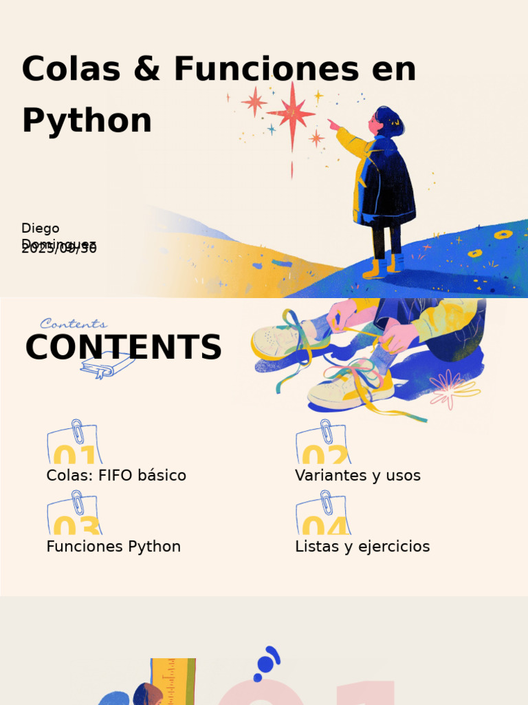 Colas y Funciones en Python: Guía Completa | PDF | Cola (tipo de datos ...