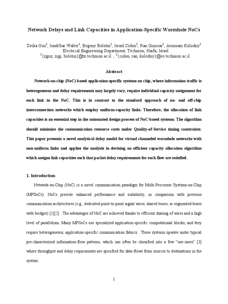 Capacity Allocation Journal Revised | PDF | Quality Of Service ...