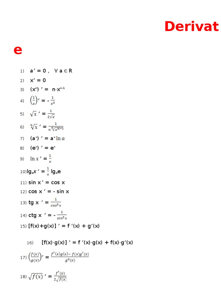 2 Derivate | PDF