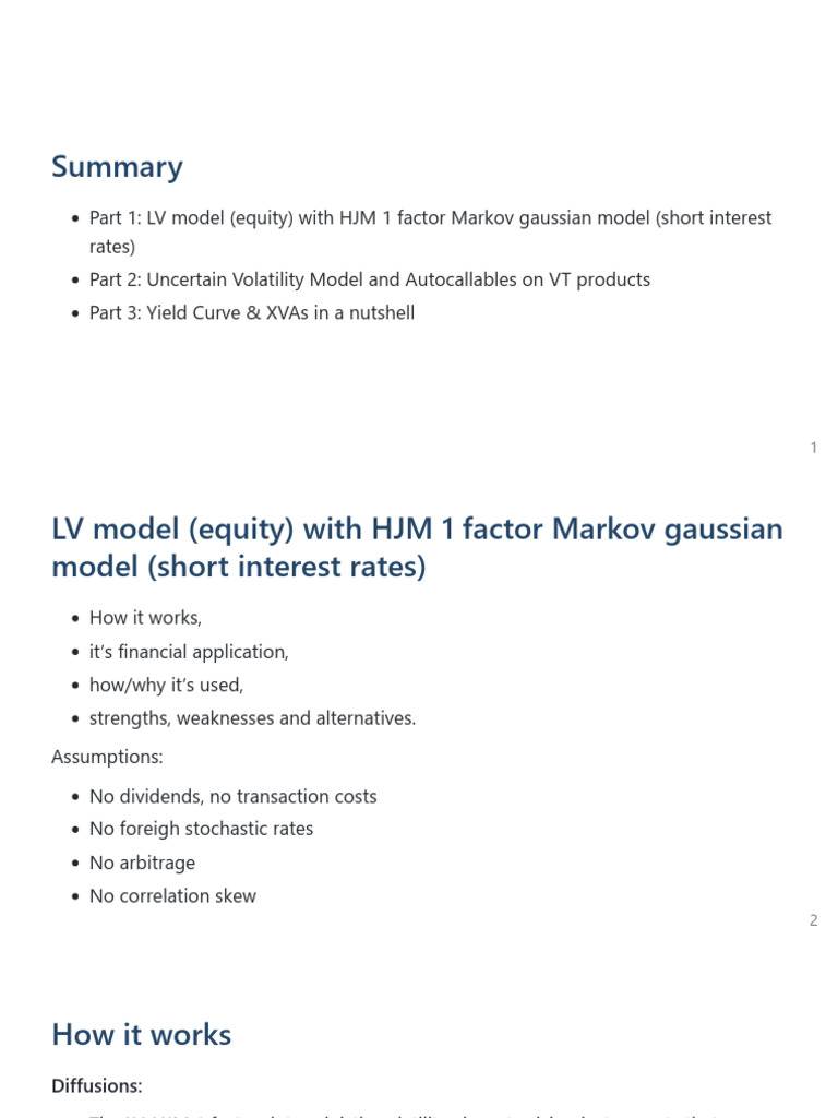 LSV Model | PDF | Greeks (Finance) | Volatility (Finance)