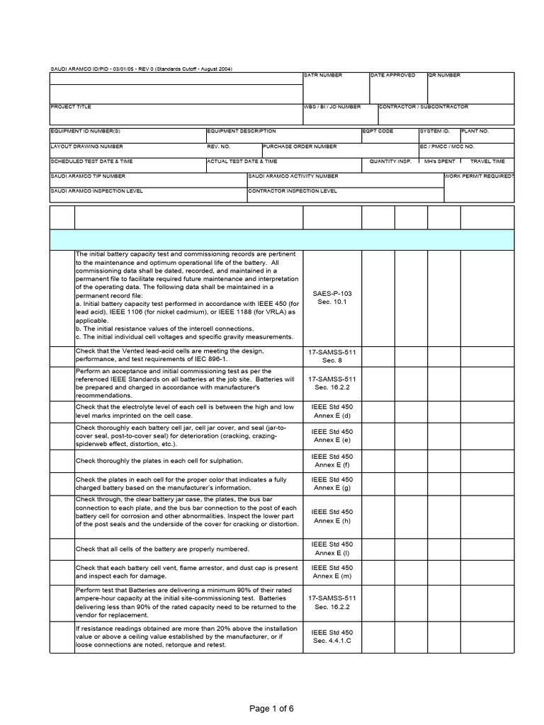 UPS Battery Acceptance Testing Guide | PDF | Quantity | Electricity