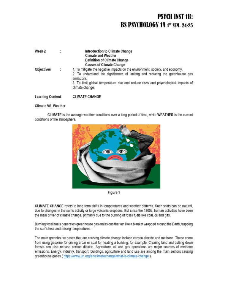 Climate Change Lecture 2 | PDF | Climate Change | Greenhouse Gas