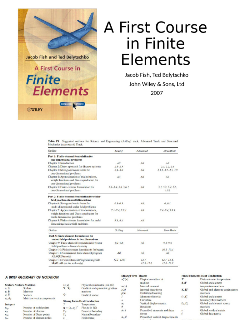 A First Course in Finite Elements | PDF