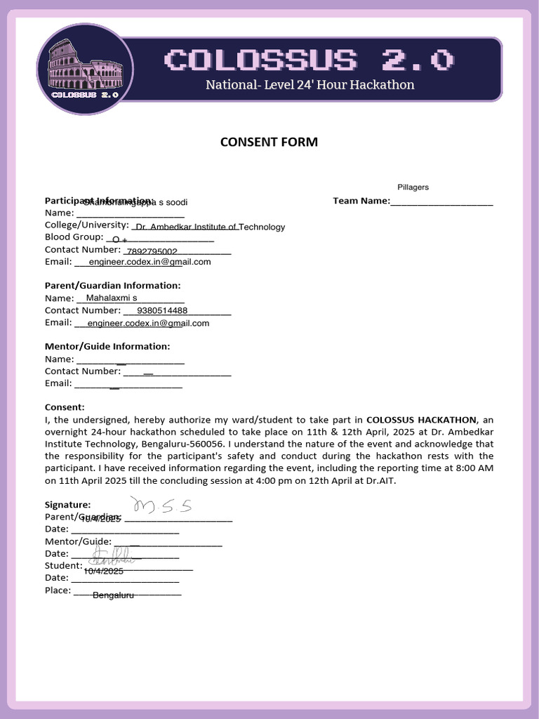 Consent Form | PDF