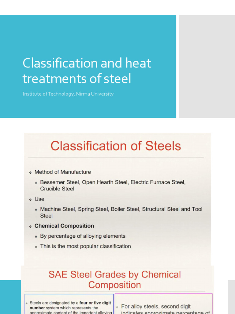 Steel Classification and Heat Treatments | PDF | Heat Treating | Steel