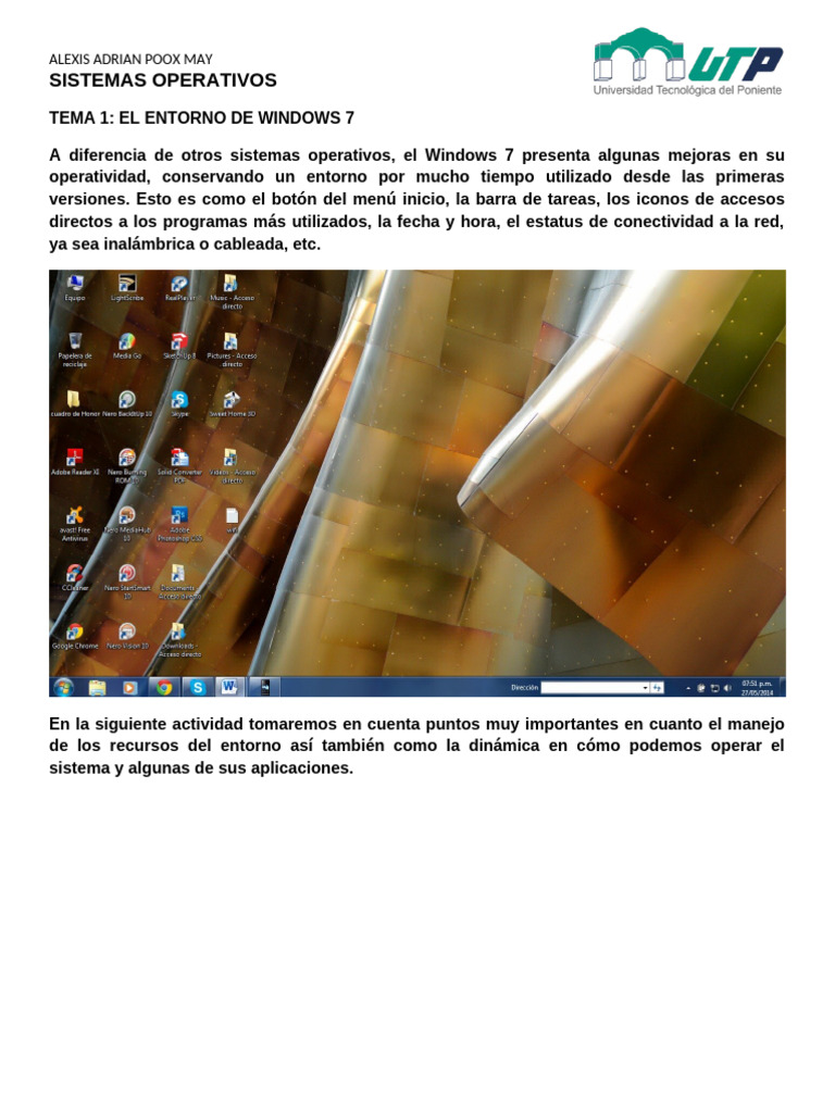 Tema 1 El Entorno de Windows 7 - Poox | PDF | Microsoft Windows ...