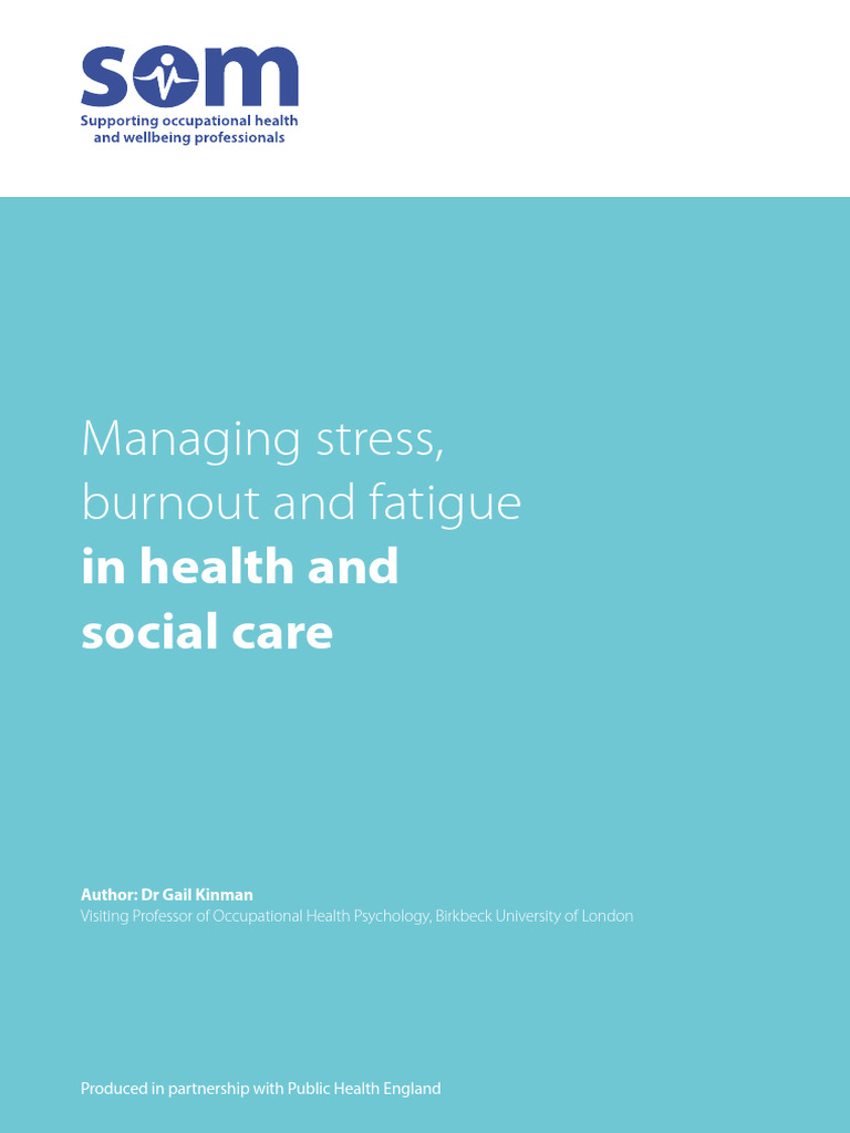 Managing Stress and Burnout in Healthcare | PDF | Mental Health ...