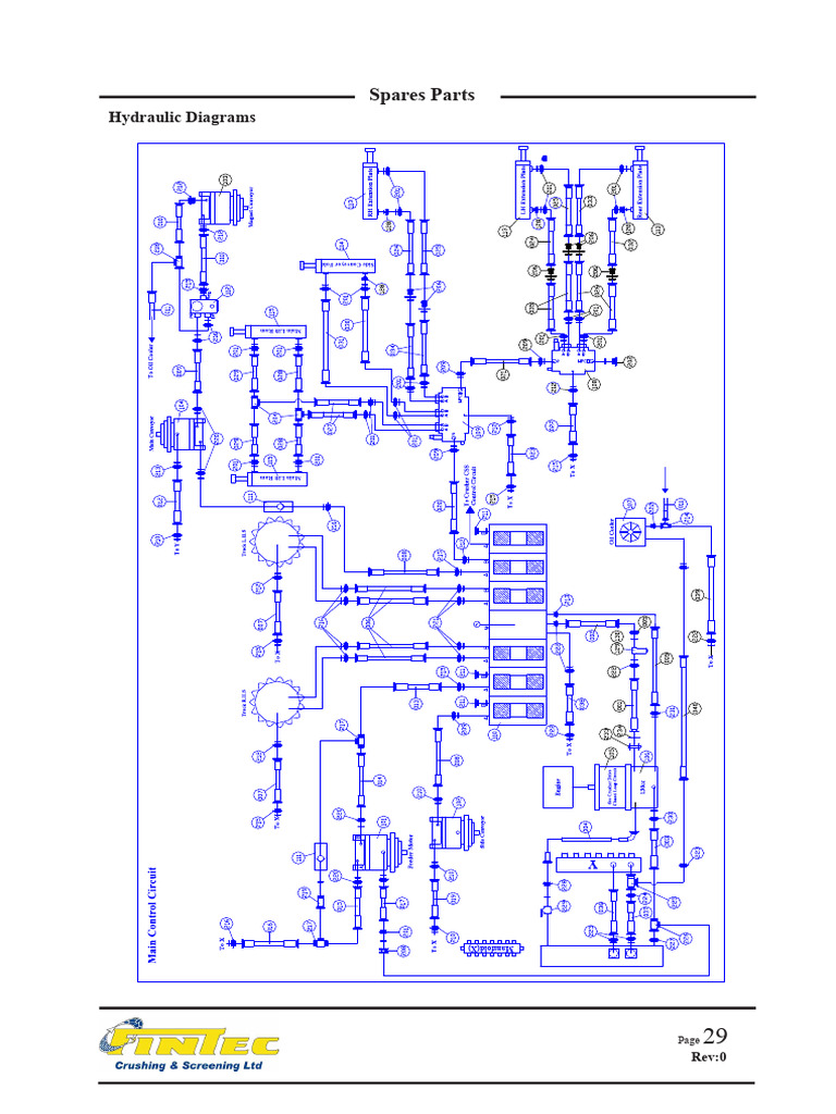 Hydraulic Spare Parts and Diagrams | PDF | Pump | Hydraulics