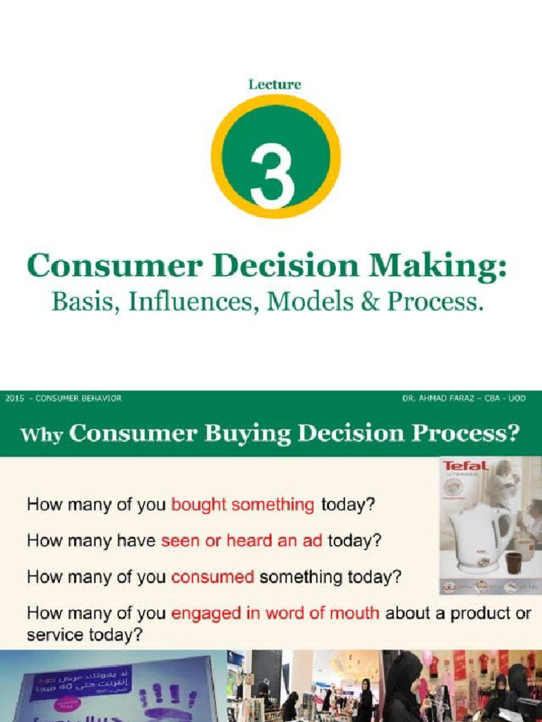Module 1 - Consumer Decision Making | PDF