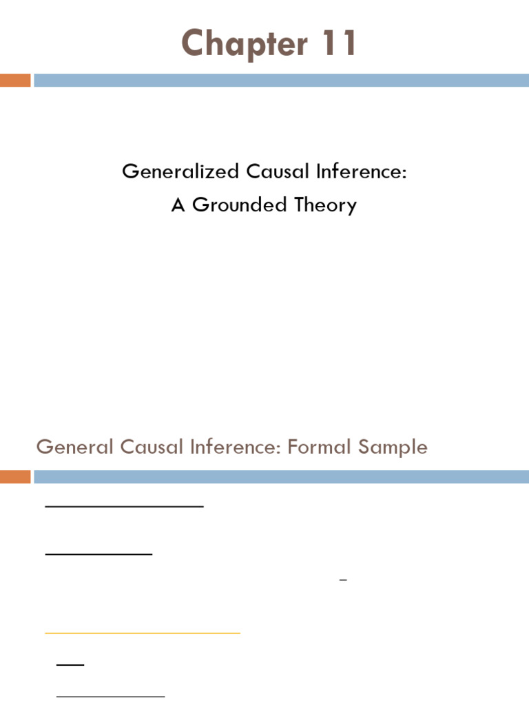 Generalized Causal Inference Methods | PDF | Sampling (Statistics ...