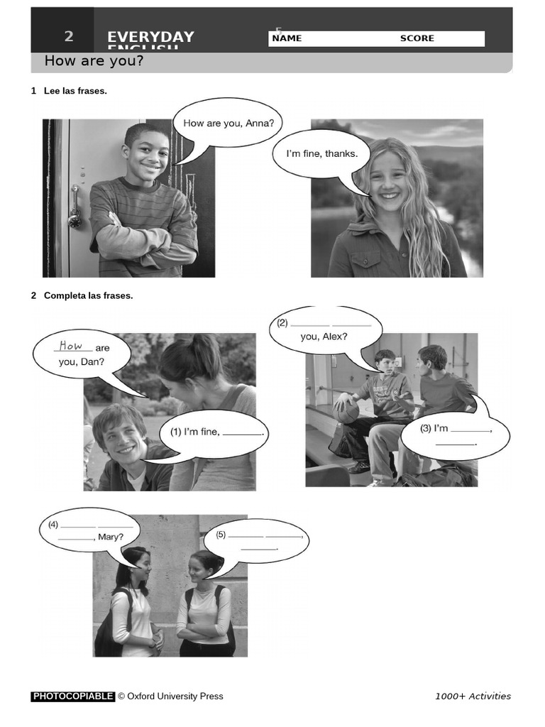 2 How Are You | PDF