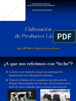 Leche elaboración productos lácteos