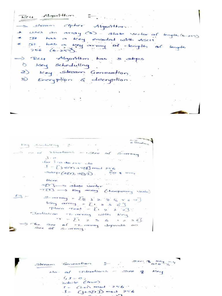 Rc4 Algorithm | PDF