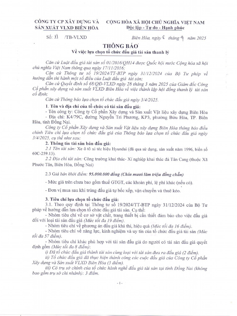 Thong Bao Lua Chon TCDG | PDF