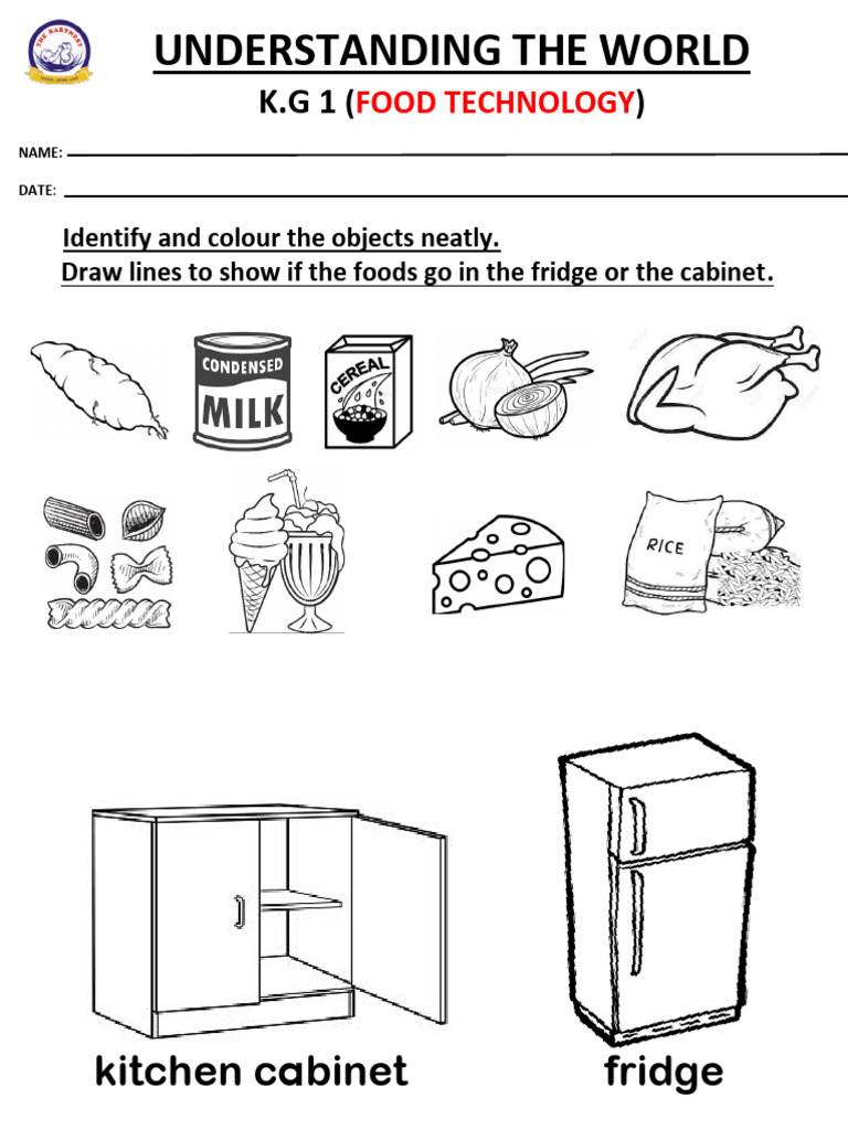 K.G 1 Ict Week 10 Food Technology | PDF