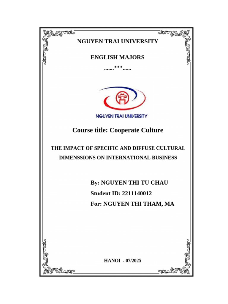 Cultural Dimensions in International Business | PDF | Team Building ...