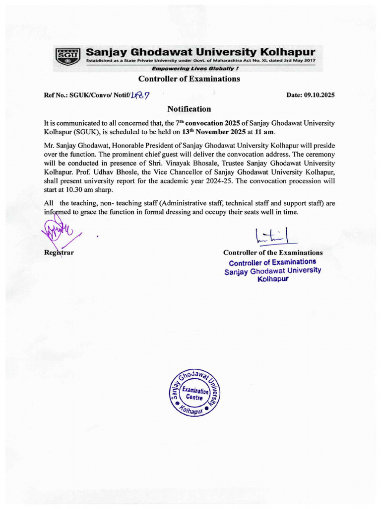 Convocation Notice | PDF