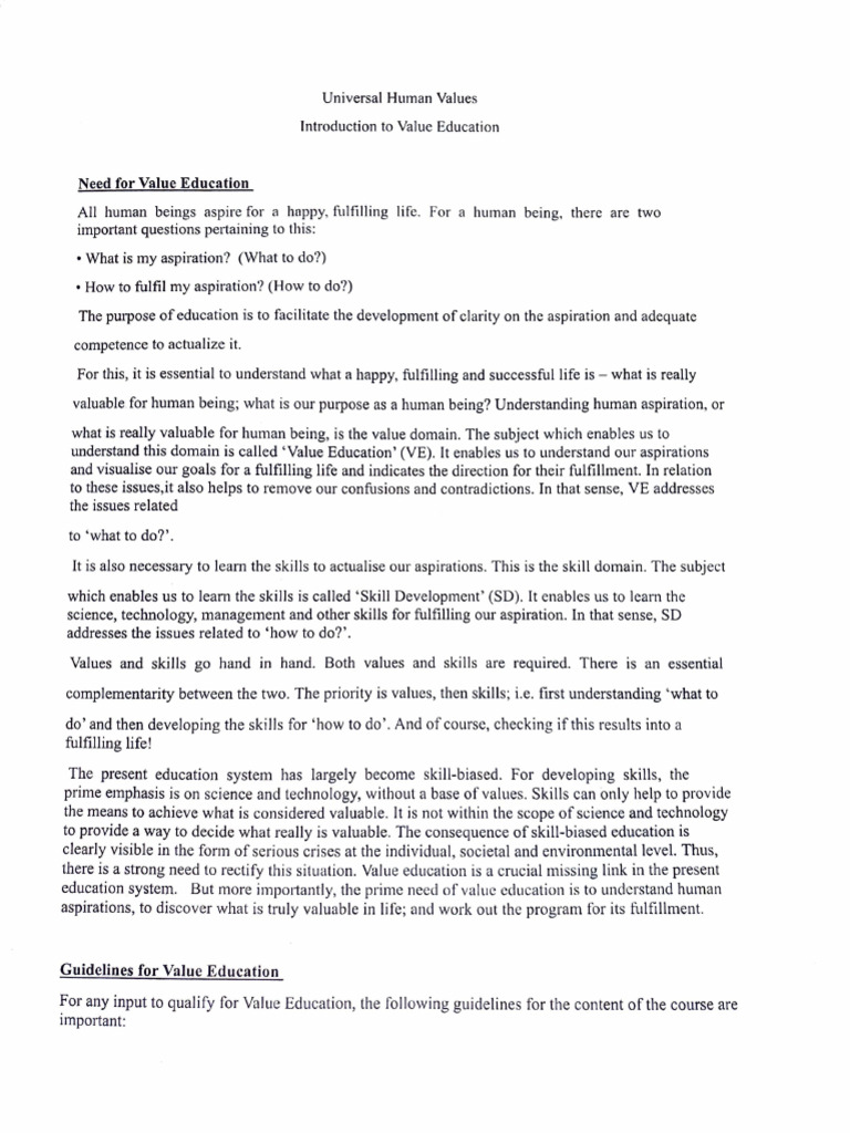 Uhv Module 1 | PDF