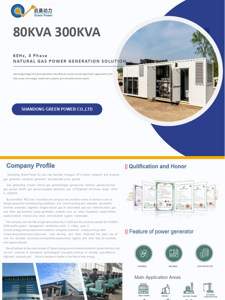 Natural Gas Generator Solutions Guide | PDF | Biogas | Mechanical ...