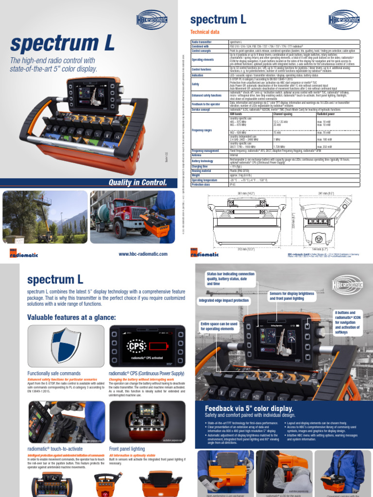 High-End Spectrum L Radio Transmitter | PDF | Hertz | Information And ...