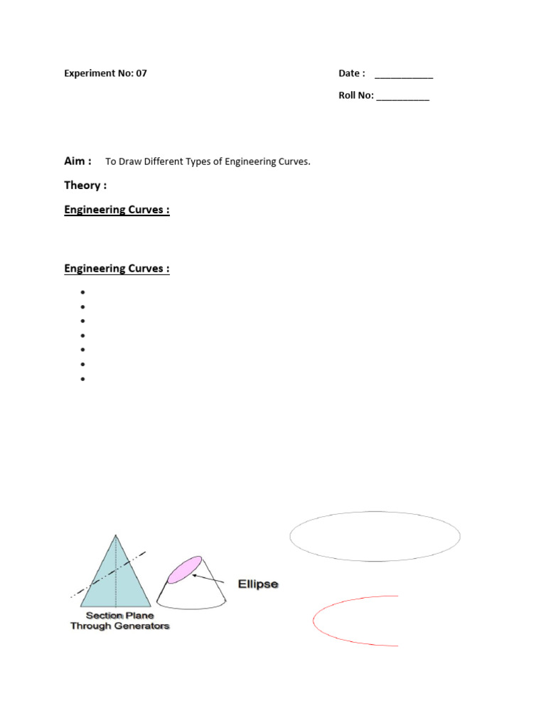 Engineering Curves Drawing Techniques | PDF