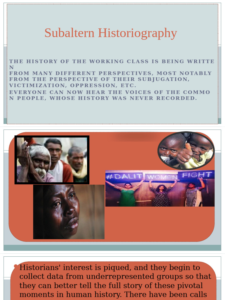 Subaltern Studies: Voices of the Marginalized | PDF | Antonio Gramsci