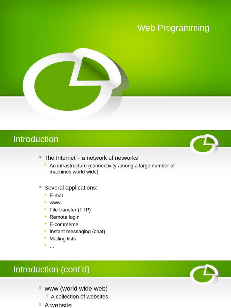 Web Programming V2 | PDF | World Wide Web | Internet & Web