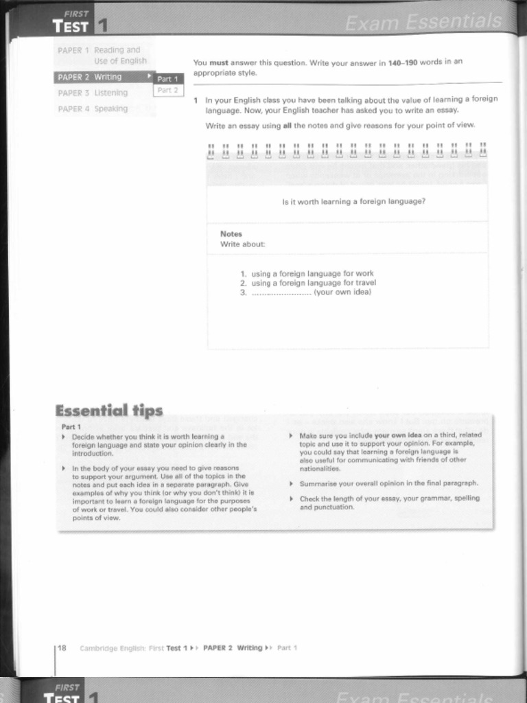 O.1.test 01.writing | PDF
