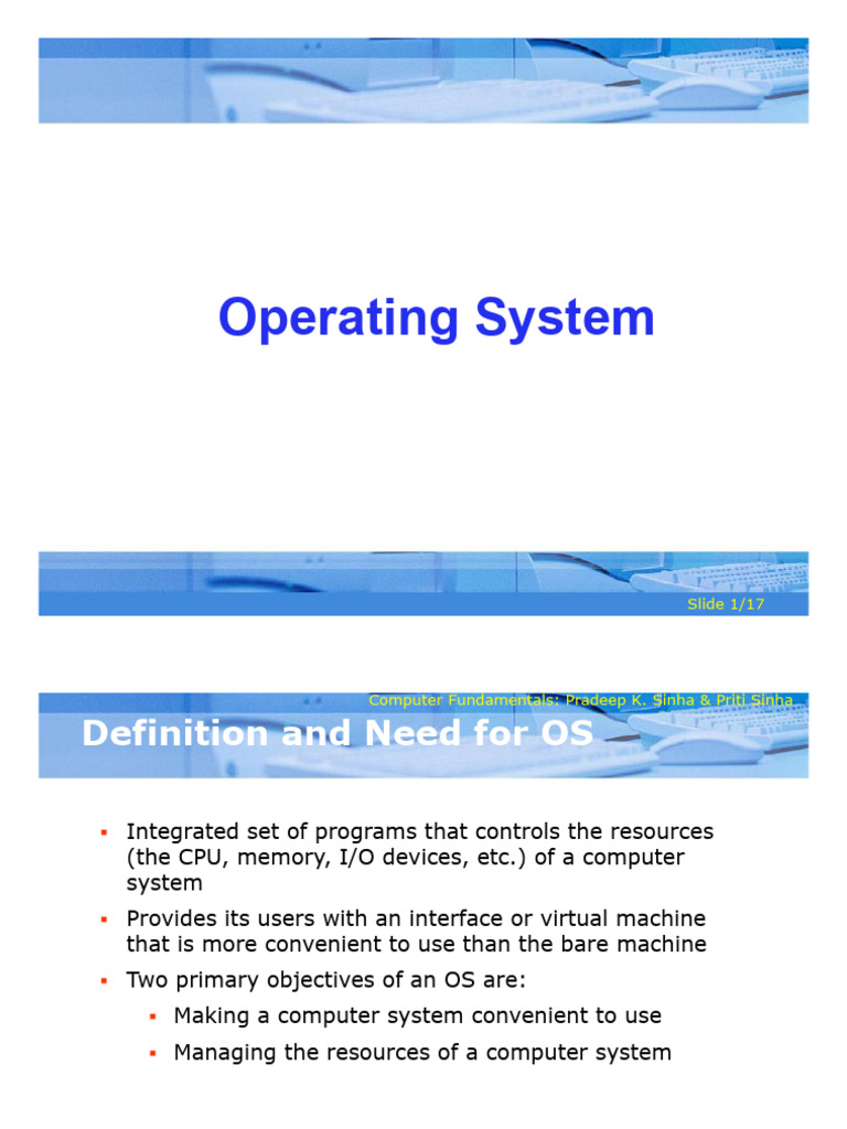 Overview of Operating Systems Functions | PDF | Process (Computing ...