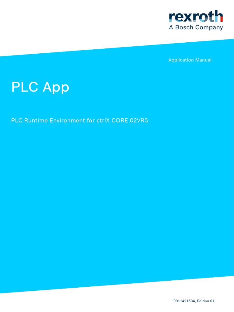 PLC App Manual for ctrlX CORE 02VRS | PDF | Programmable Logic ...