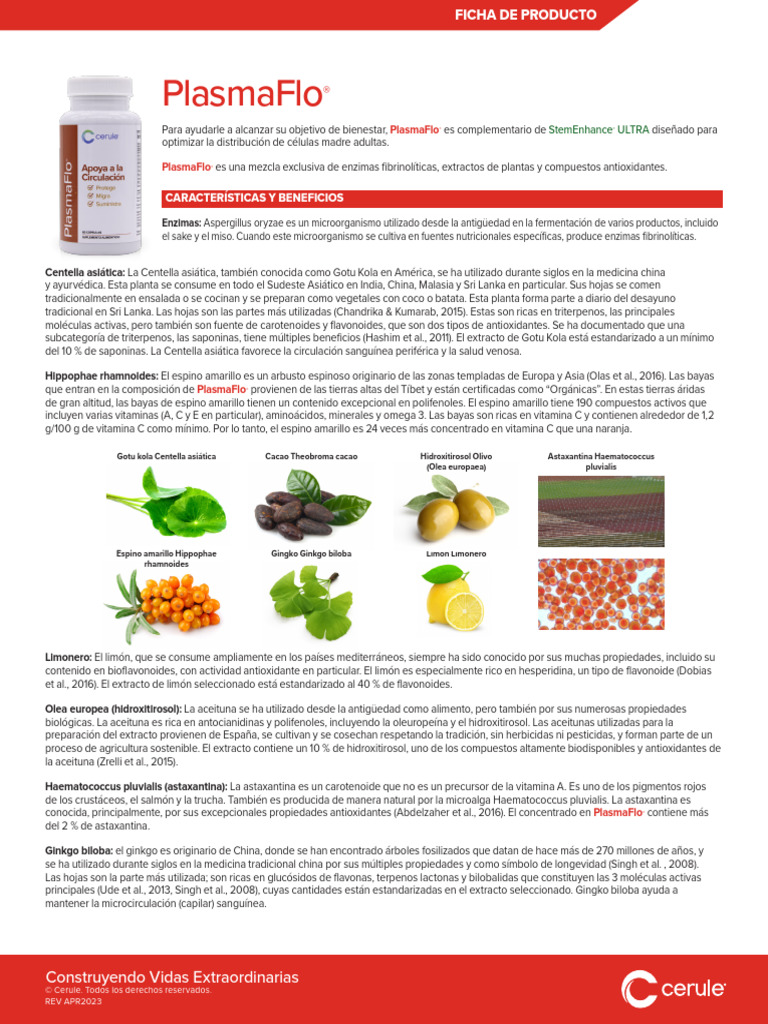 Uses PFP Plasmaflo | PDF | Antioxidante | Aceituna