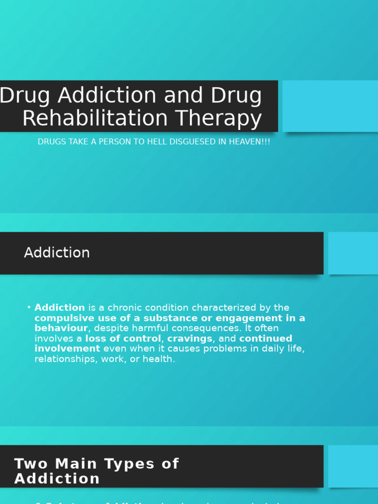 Drug Addiction and Drug Rehabilitation Therapy | PDF | Substance Abuse ...