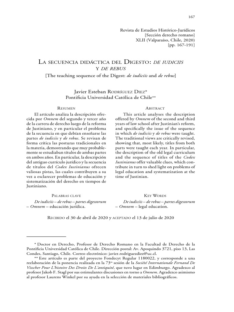 Estructura del Digesto en la educación jurídica | PDF | Ley romana ...