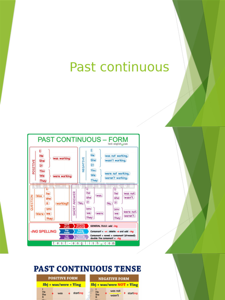 Past Continuous | PDF