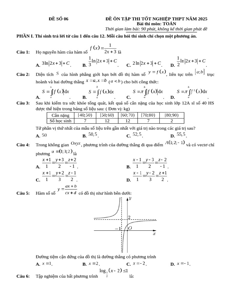 ĐỀ 06 - HS | PDF
