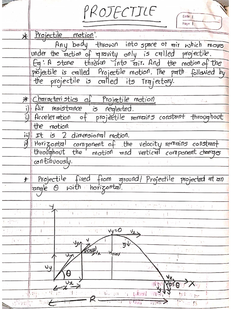 Projectile | PDF