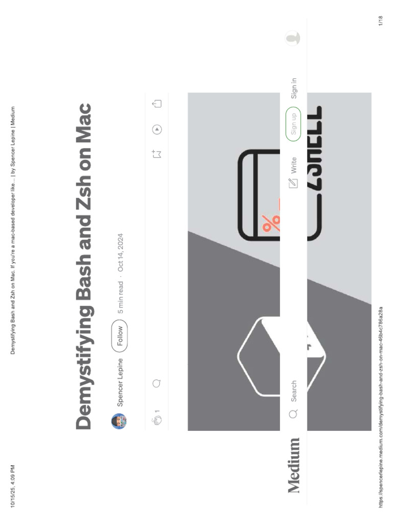 Demystifying Bash and ZSH On Mac | PDF