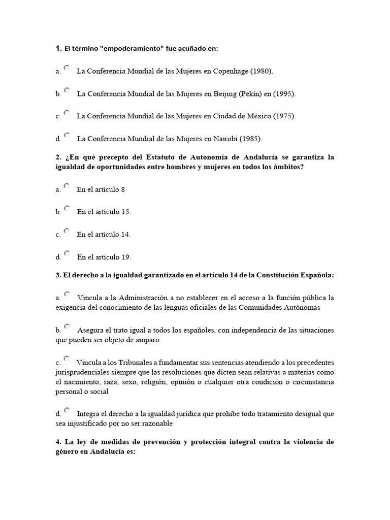 Leyes de Igualdad y Violencia de Género | PDF | Igualdad de género ...