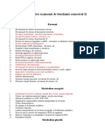 Subiecte Examen Biochimie