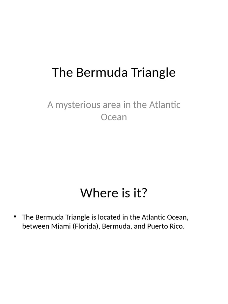 The Bermuda Triangle Presentation | PDF
