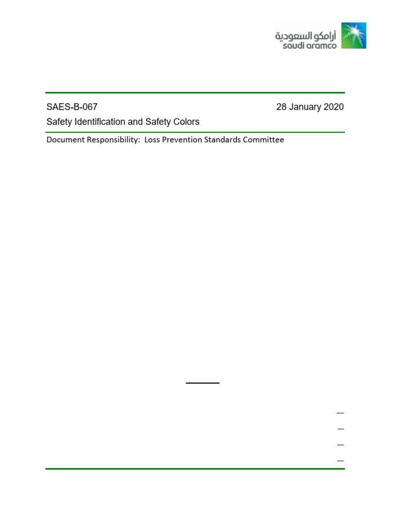 Safety Colors and Identification Standards | PDF | Pipe (Fluid ...