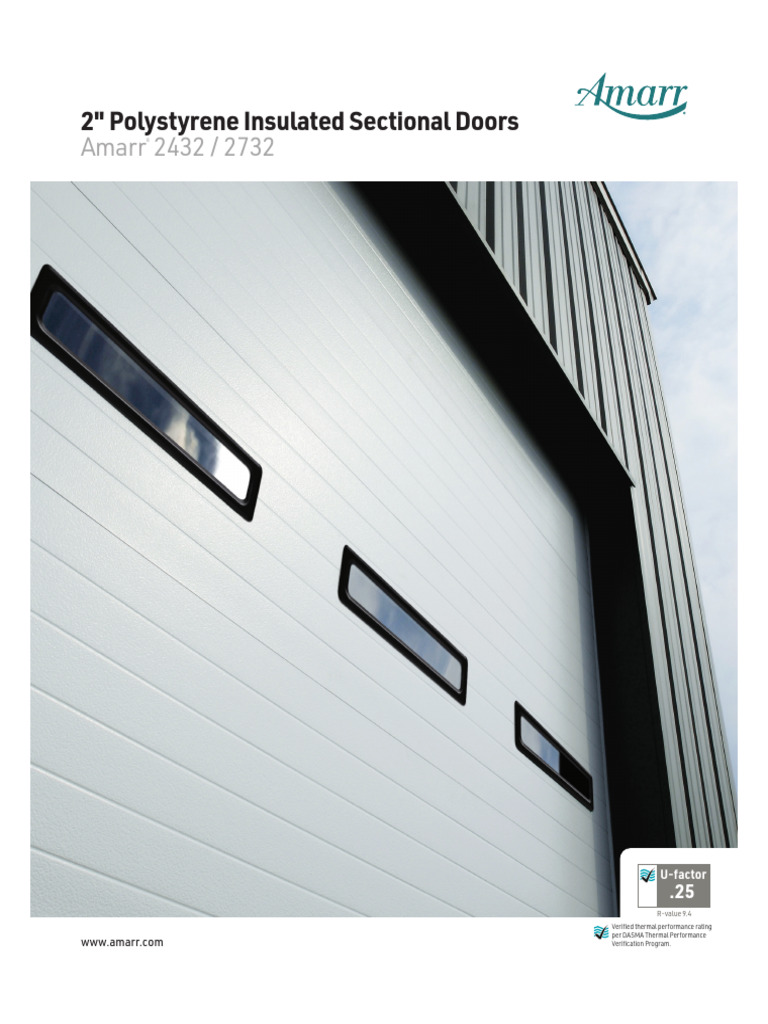 Brochure Amarr Comm 2432 2732 | PDF | Building Insulation | Door