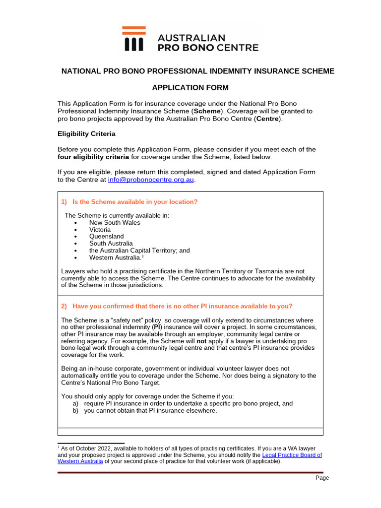 NPBPI Insurance Scheme Application Form Final 2024 | PDF | Lawyer ...