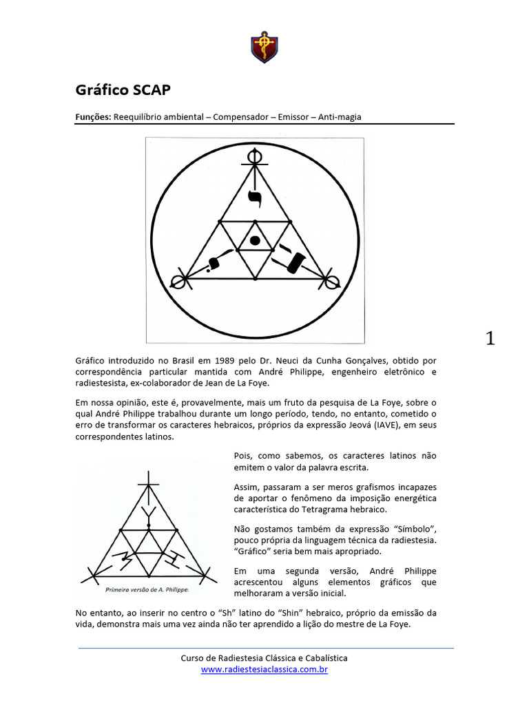 Gráfico SCAP: Uso e Aplicações em Radiestesia | PDF | Massa | Magnetismo