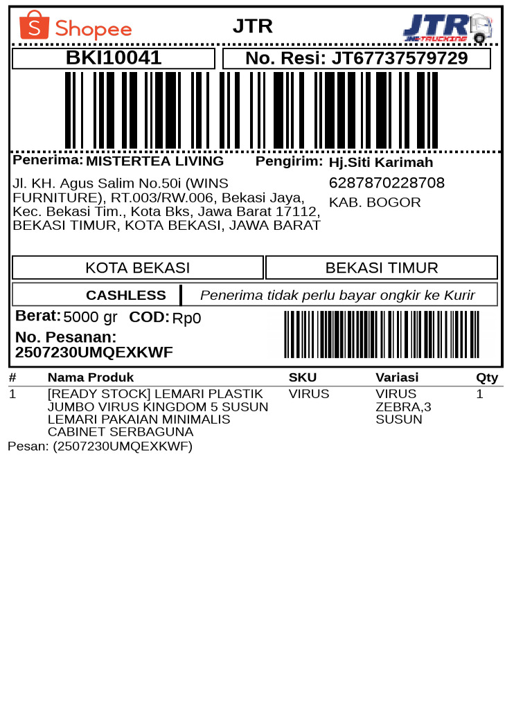 Pesanan Lemari Plastik Jumbo Bekasi | PDF