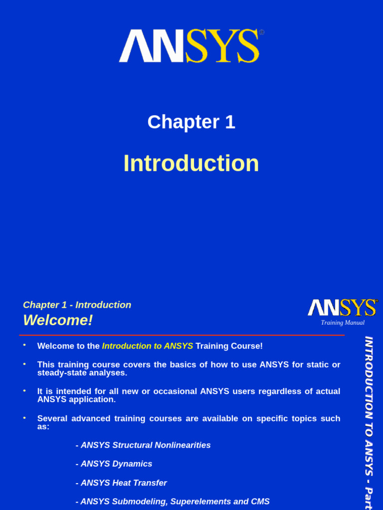 ANSYS Basics Training Manual | PDF | Finite Element Method | Mechanical ...