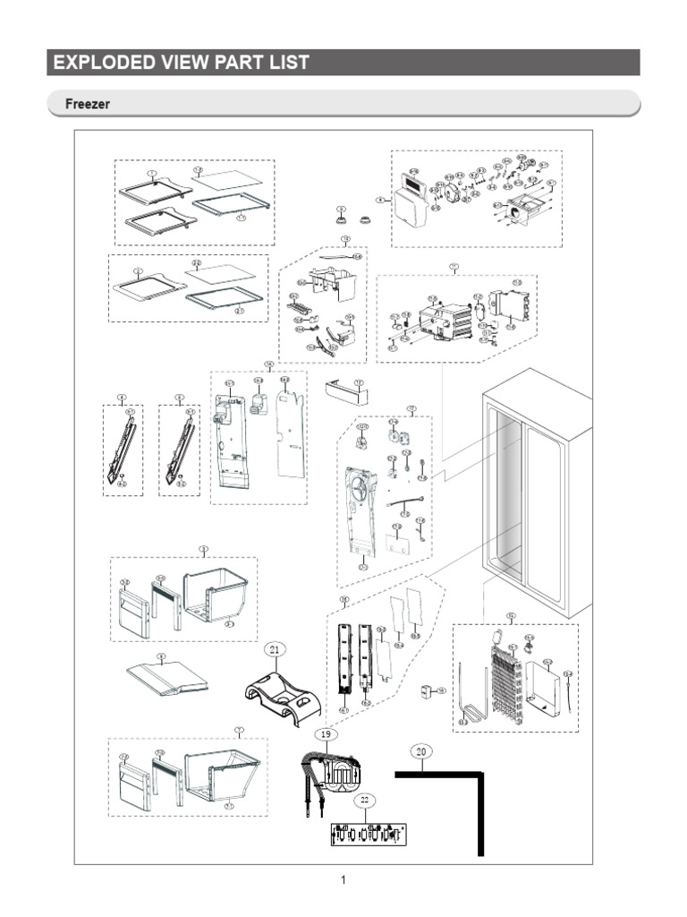 Freezer and Fridge Parts List Guide | PDF | Machines | Electrical Equipment